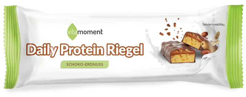 Daily Protein Riegel - Schoko-Erdnuss, Einzeln (50g) - VitaMoment Produkt