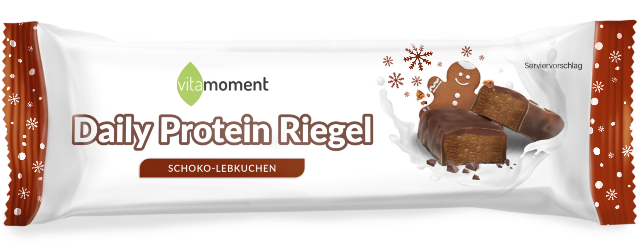 Daily Protein Riegel - Schoko-Lebkuchen, Einzeln (50g) - VitaMoment Produkt