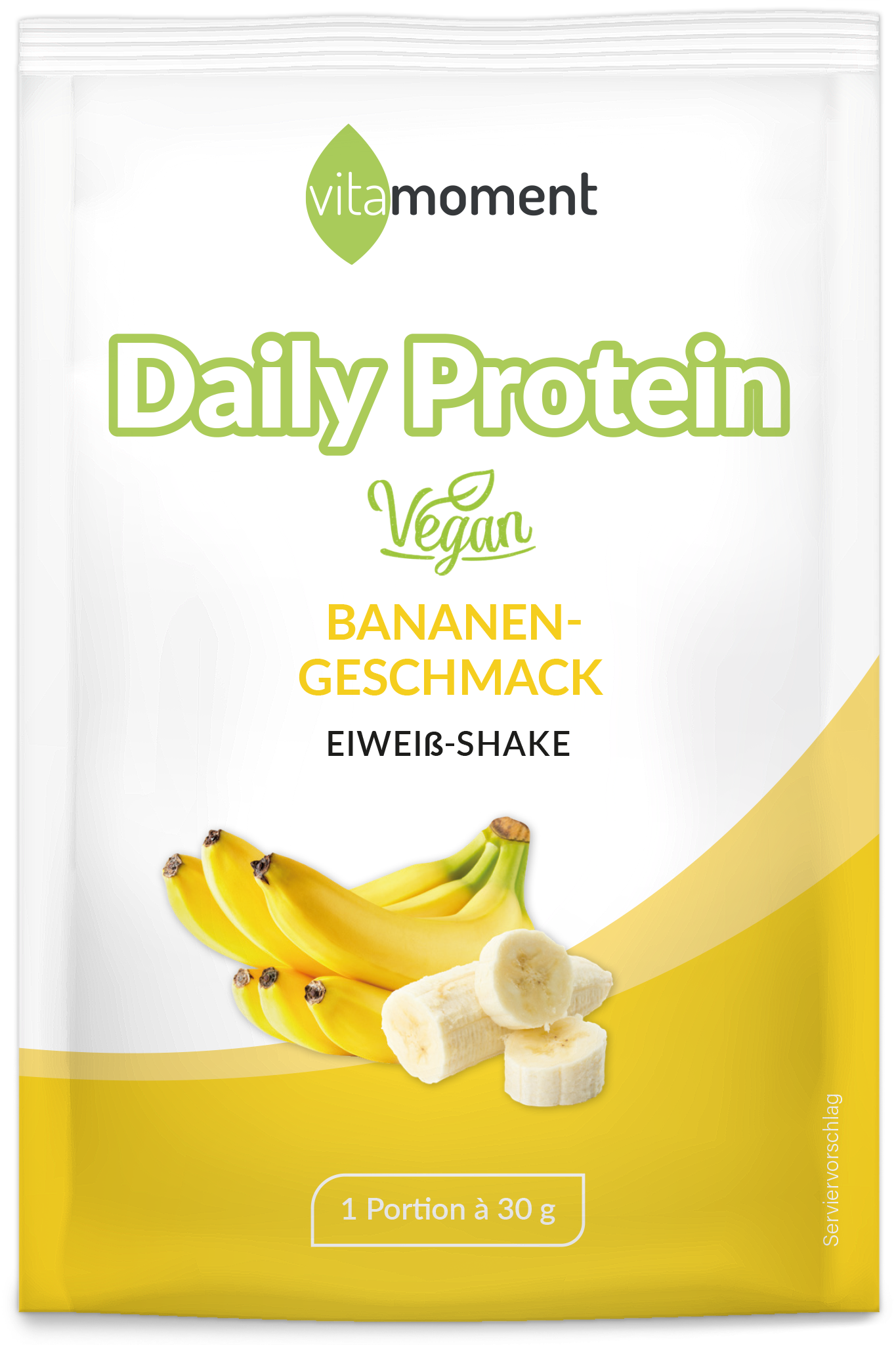 Daily Protein Shake Vegan - Banane, 30g (Probe) - VitaMoment Produkt