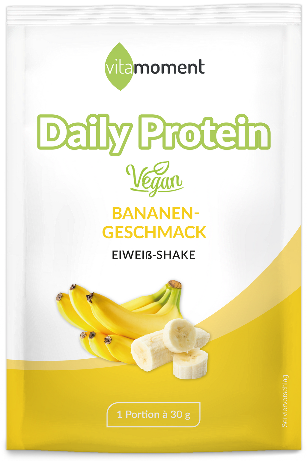 Daily Protein Shake Vegan - Banane, 30g (Probe) - VitaMoment Produkt