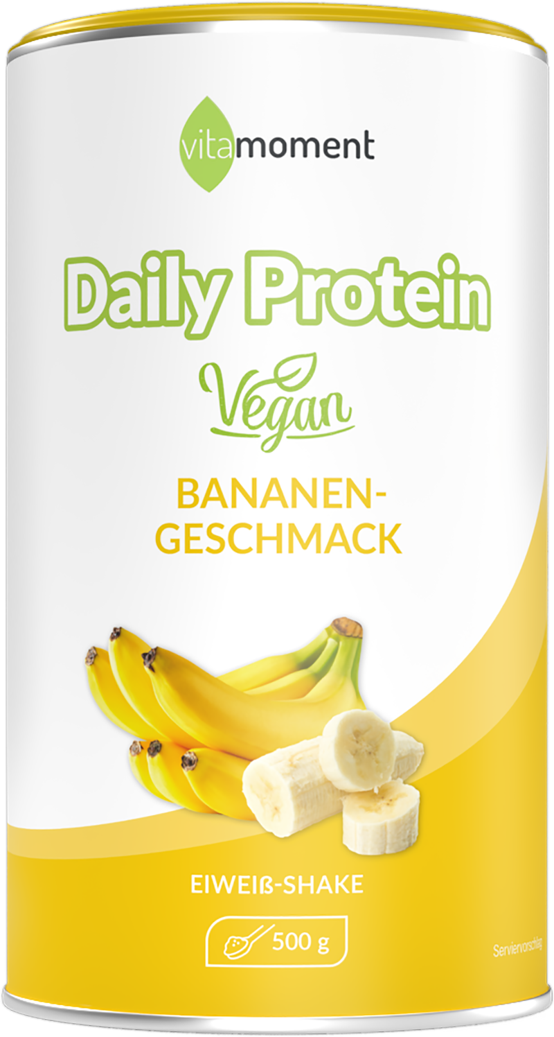 Daily Protein Shake Vegan - Banane, 500g - VitaMoment Produkt