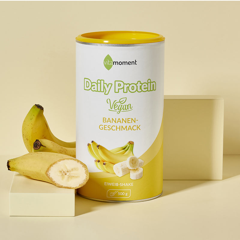 Daily Protein Shake Vegan - Banane, 500g - VitaMoment Produkt