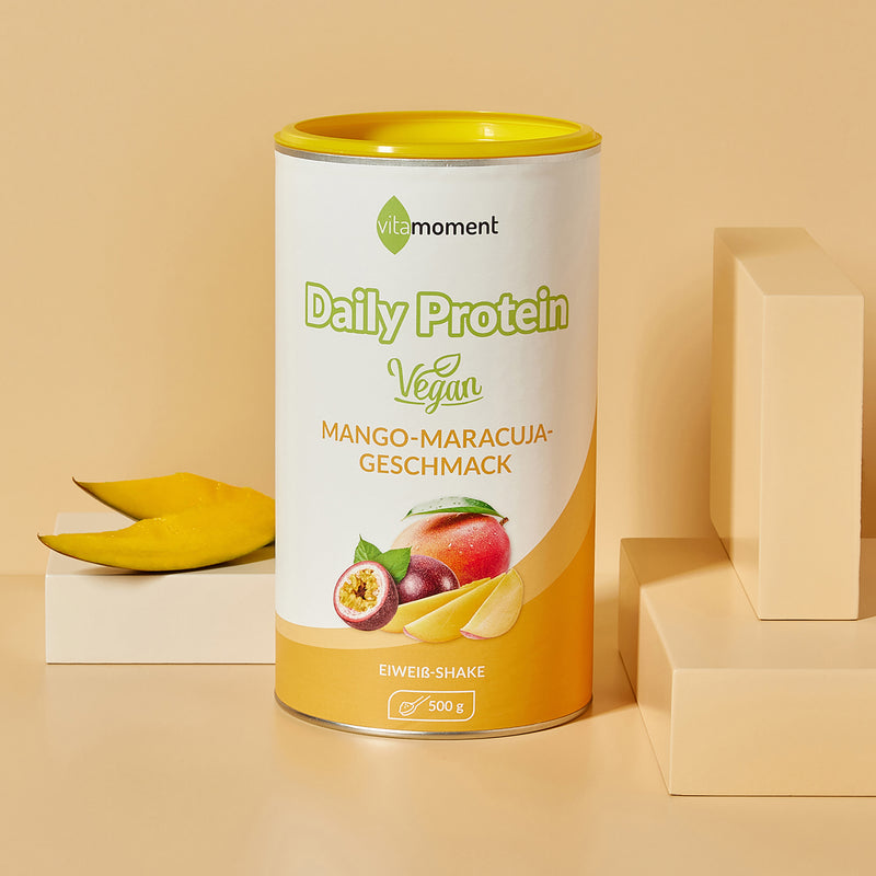 Daily Protein Shake Vegan - Mango-Maracuja, 500g - VitaMoment Produkt