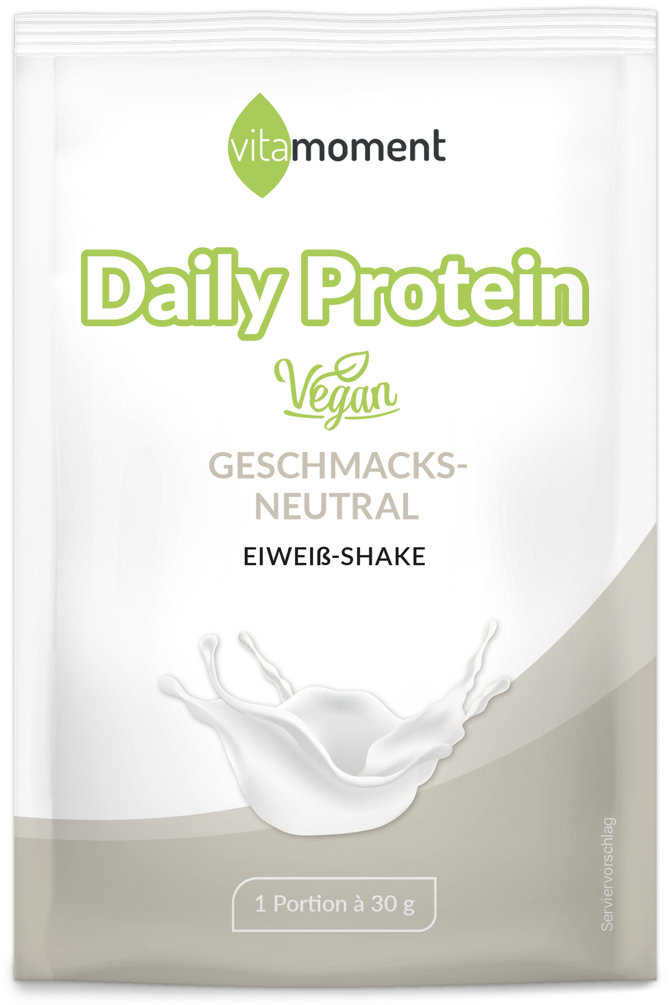 Daily Protein Shake Vegan - Neutral, 30g (Probe) - VitaMoment Produkt