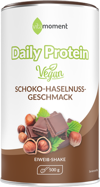 Daily Protein Shake Vegan - Schoko-Haselnuss, 500g - VitaMoment Produkt