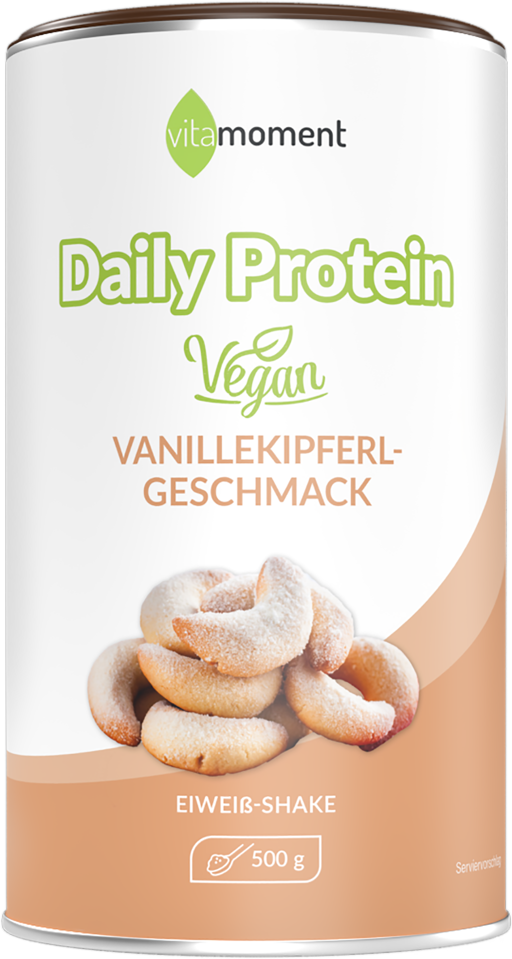 Daily Protein Shake Vegan - Vanillekipferl, 500g - VitaMoment Produkt