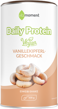 Daily Protein Shake Vegan - Vanillekipferl, 500g - VitaMoment Produkt