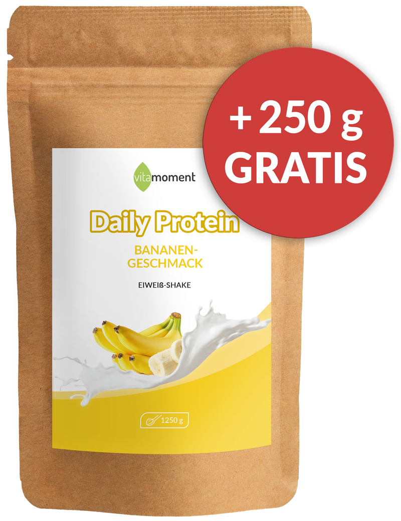 Daily Protein Shake - Banane, 1250g - VitaMoment Produkt