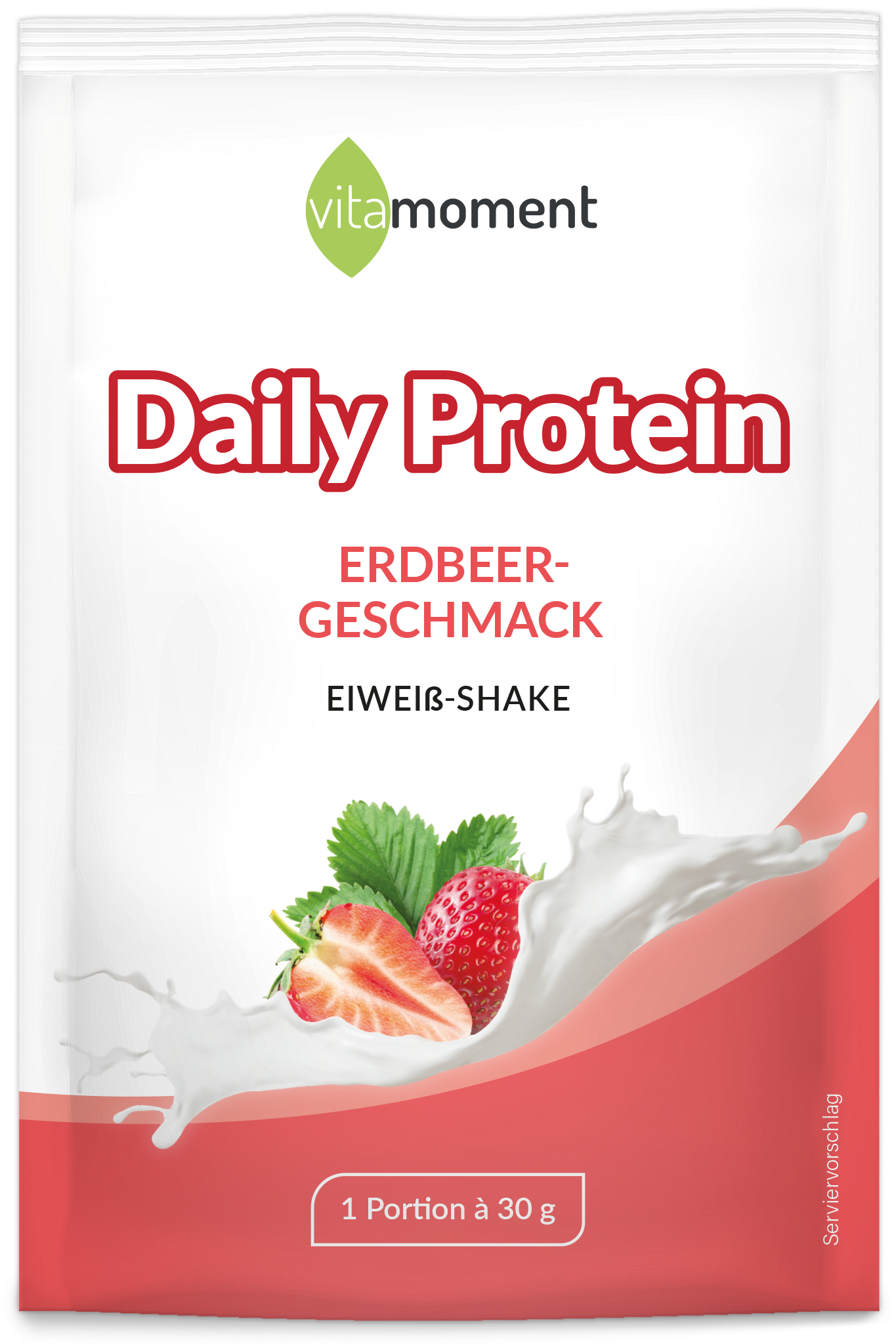 Daily Protein Shake - Erdbeer, 30g (Probe) - VitaMoment Produkt