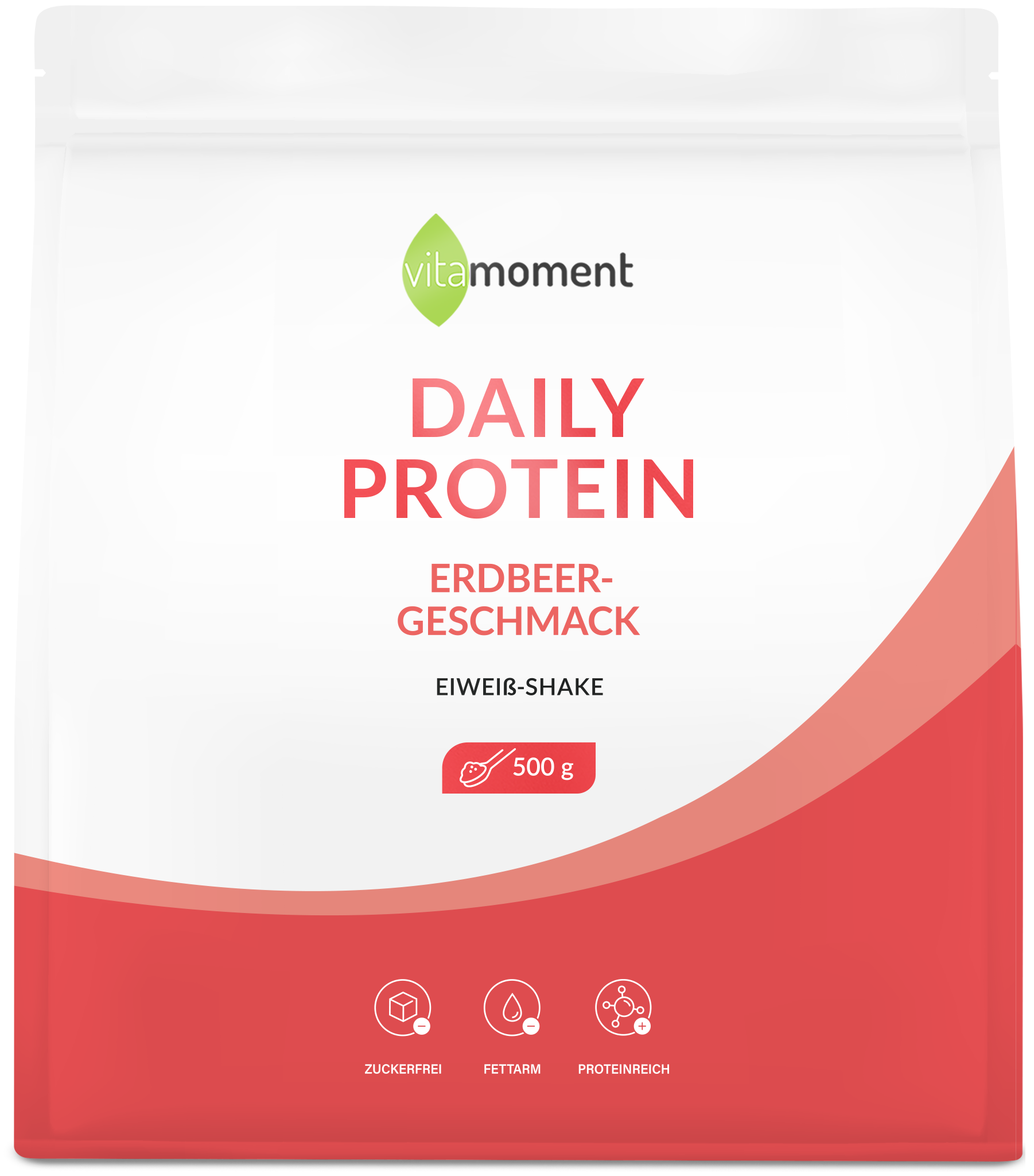 Daily Protein Shake - Erdbeer, 500g - VitaMoment Produkt