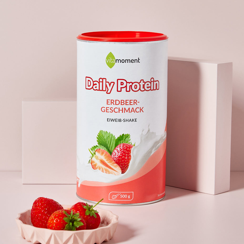 Daily Protein Shake - Erdbeer, 500g - VitaMoment Produkt