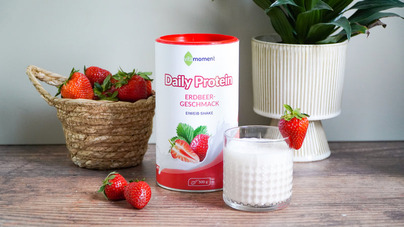 Daily Protein Shake - Erdbeer, 500g - VitaMoment Produkt