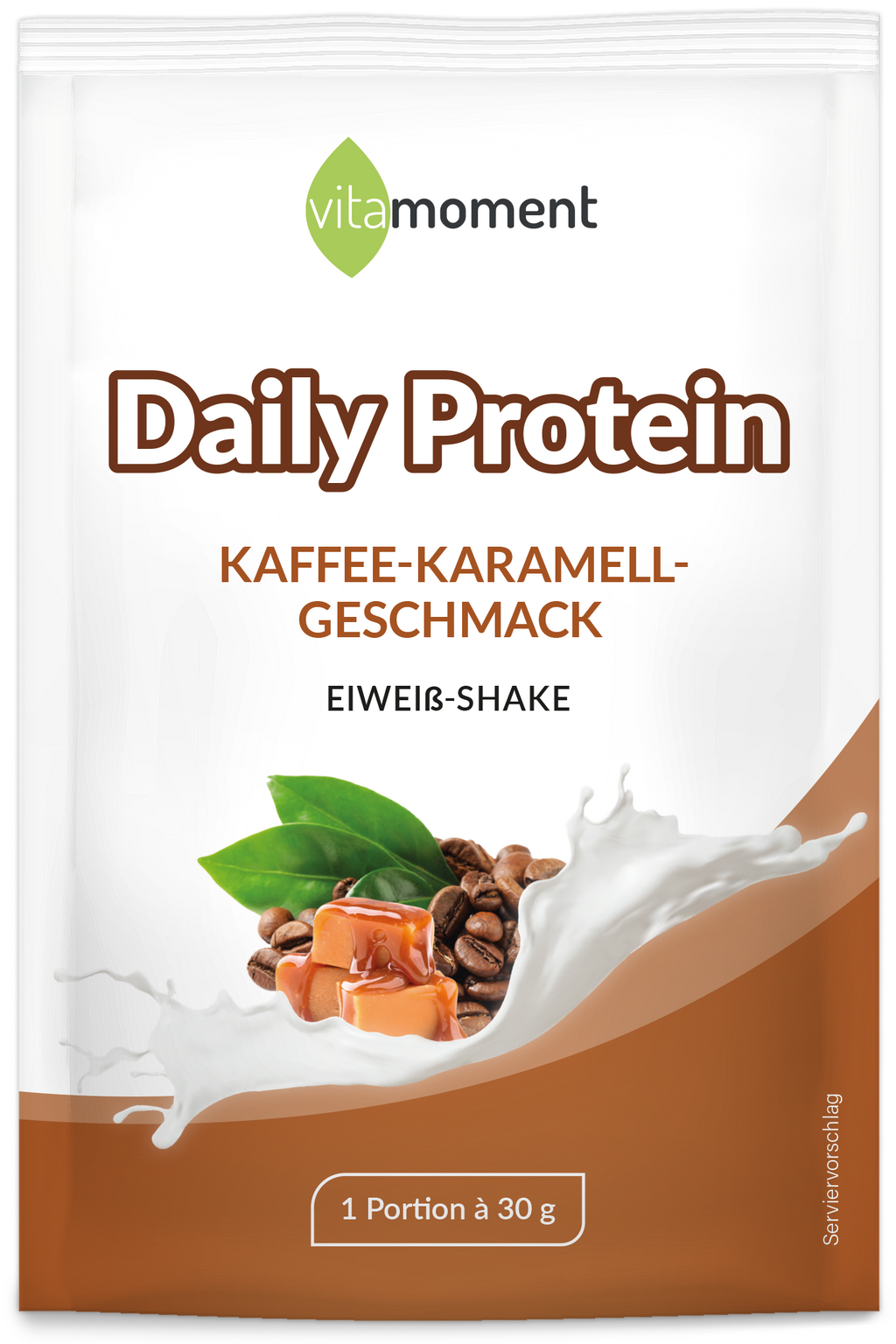 Daily Protein Shake - Kaffee-Karamell, 30g (Probe) - VitaMoment Produkt