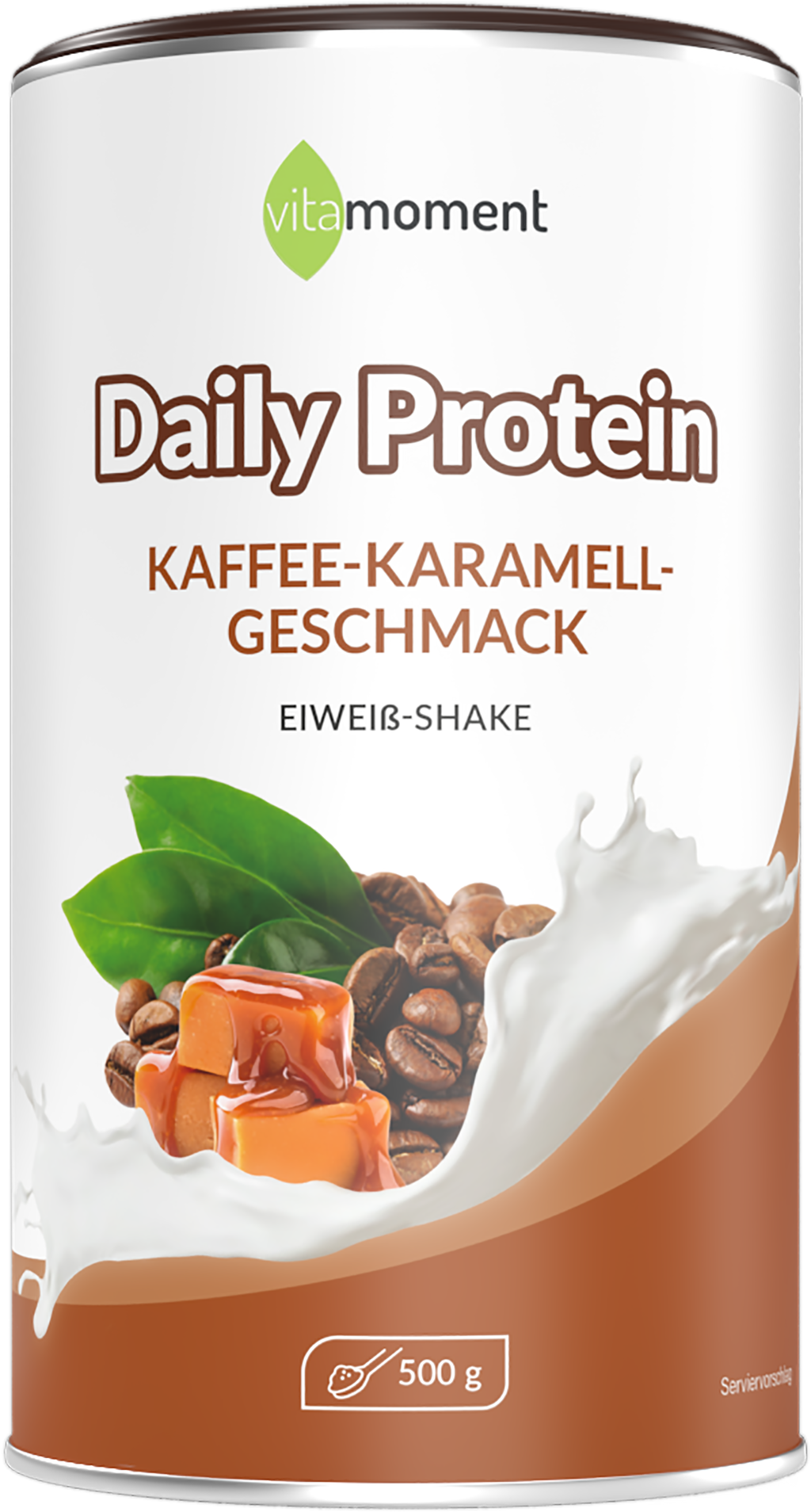 Daily Protein Shake - Kaffee-Karamell, 500g - VitaMoment Produkt