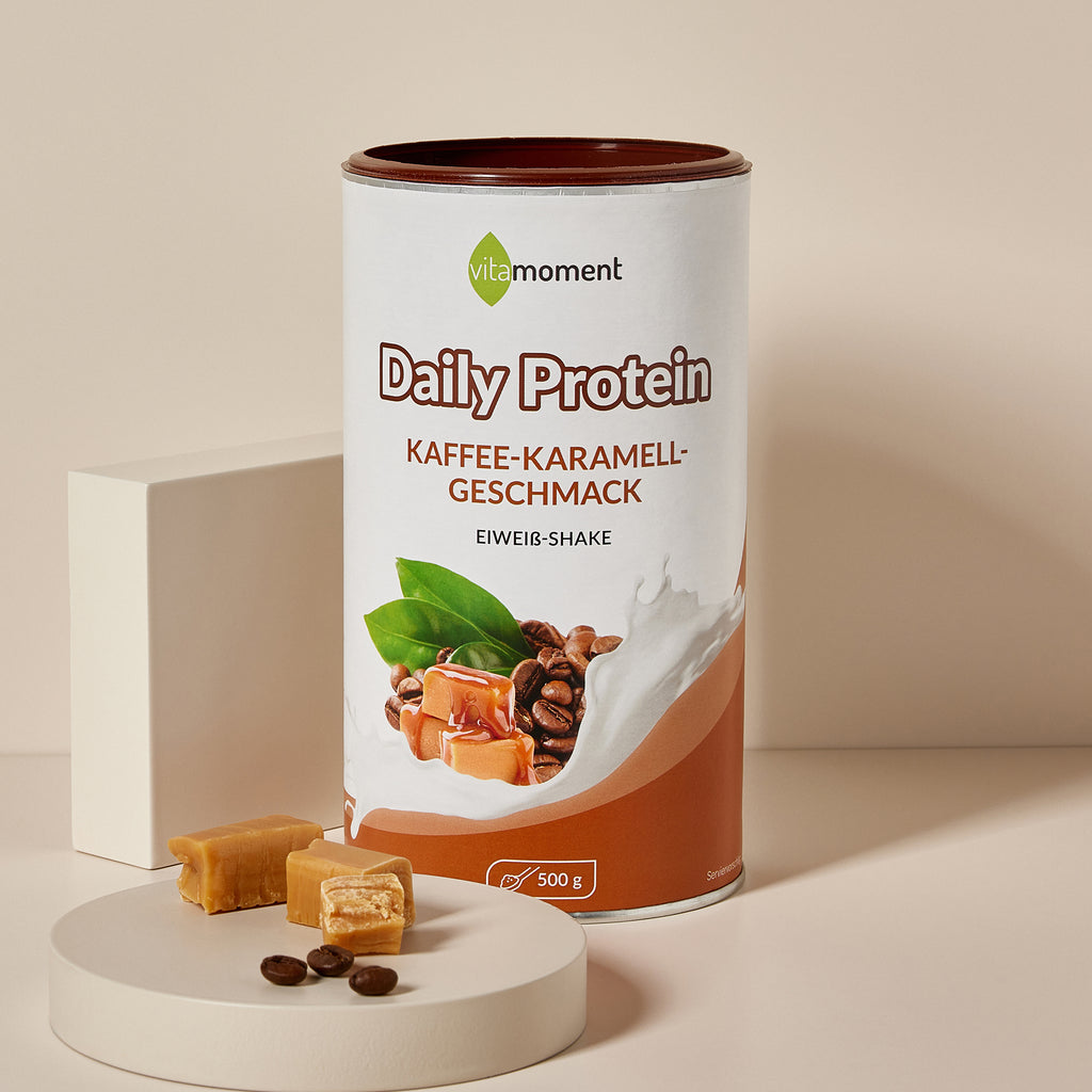 Daily Protein Shake - Kaffee-Karamell, 500g - VitaMoment Produkt