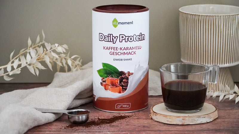Daily Protein Shake - Kaffee-Karamell, 500g - VitaMoment Produkt