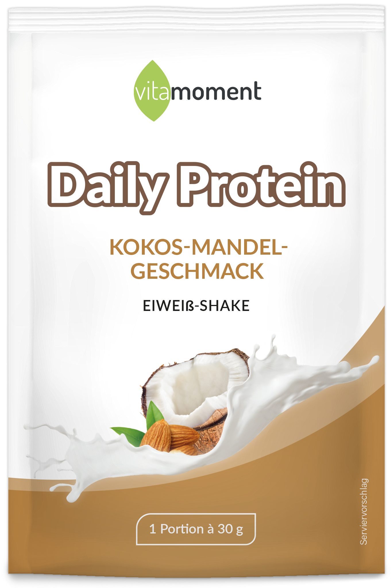 Daily Protein Shake - Kokos-Mandel, 30g (Probe) - VitaMoment Produkt