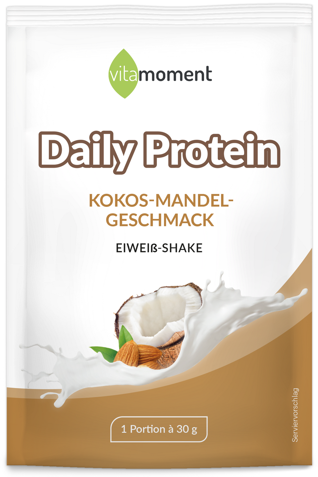 Daily Protein Shake - Kokos-Mandel, 30g (Probe) - VitaMoment Produkt