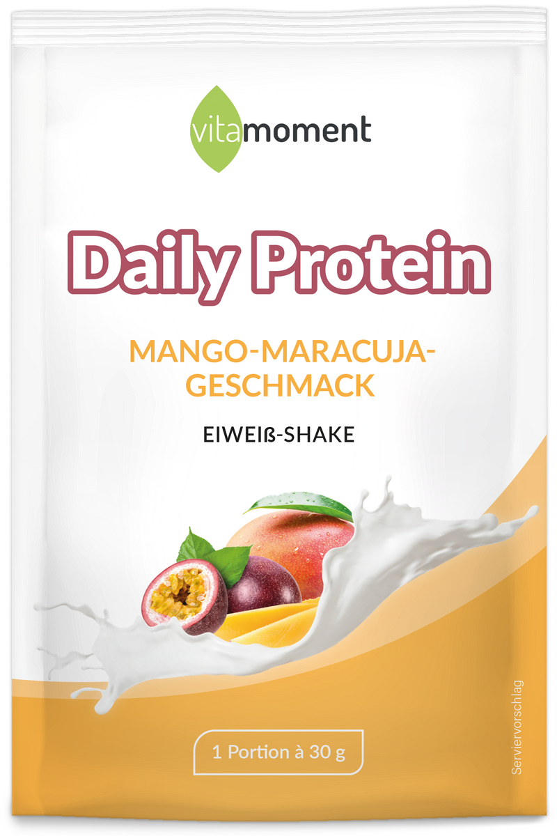 Daily Protein Shake - Mango-Maracuja, 30g (Probe) - VitaMoment Produkt