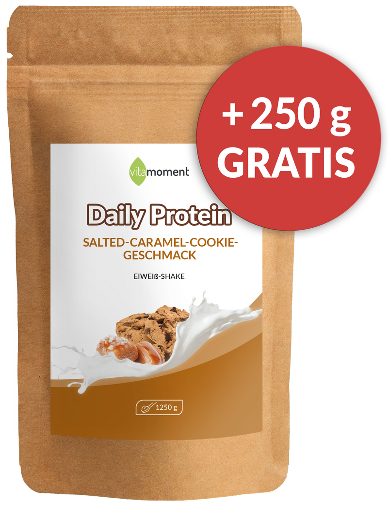 Daily Protein Shake - Salted-Caramel-Cookie, 1250g - VitaMoment Produkt