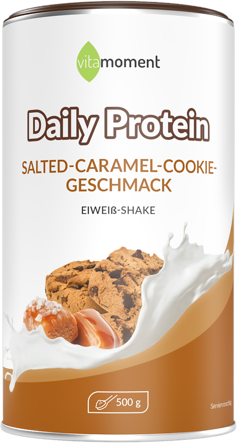 Daily Protein Shake - Salted-Caramel-Cookie, 500g - VitaMoment Produkt