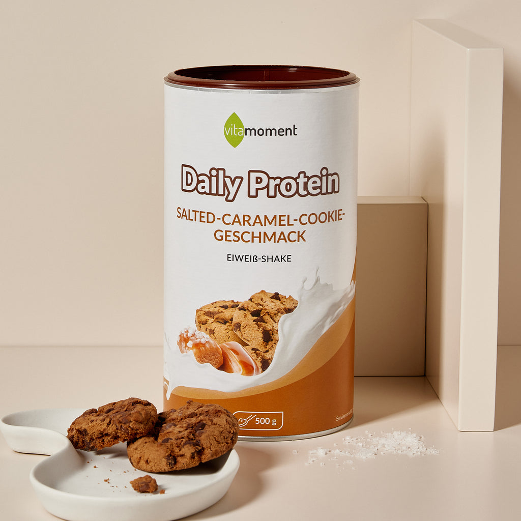 Daily Protein Shake - Salted-Caramel-Cookie, 500g - VitaMoment Produkt