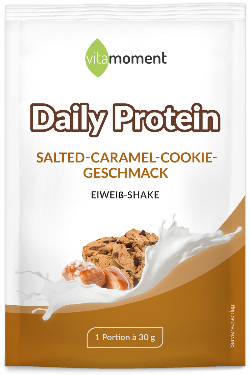 Daily Protein Shake (Probe) - Salted-Caramel-Cookie - VitaMoment Produkt