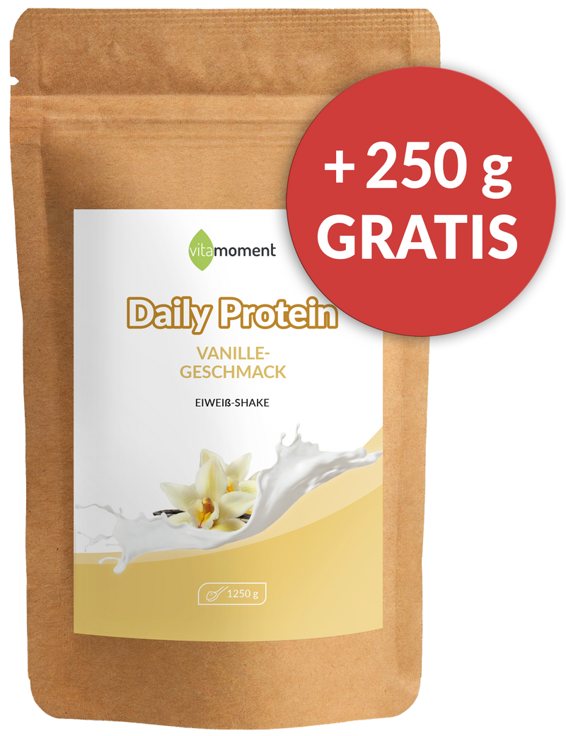 Daily Protein Shake - Vanille, 1250g - VitaMoment Produkt