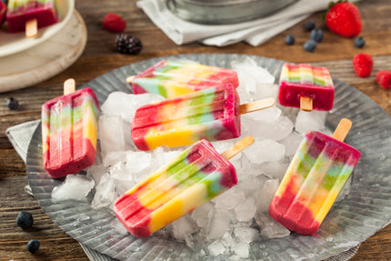 Selbstgemachtes Eis am Stiel