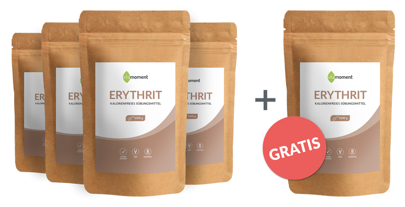 Erythrit - Vorteilspaket 4+1 - VitaMoment Produkt