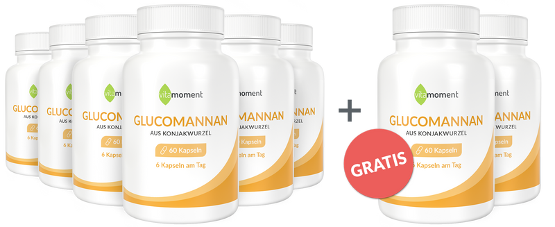 Glucomannan - Vorteilspaket 6+2 - VitaMoment Produkt