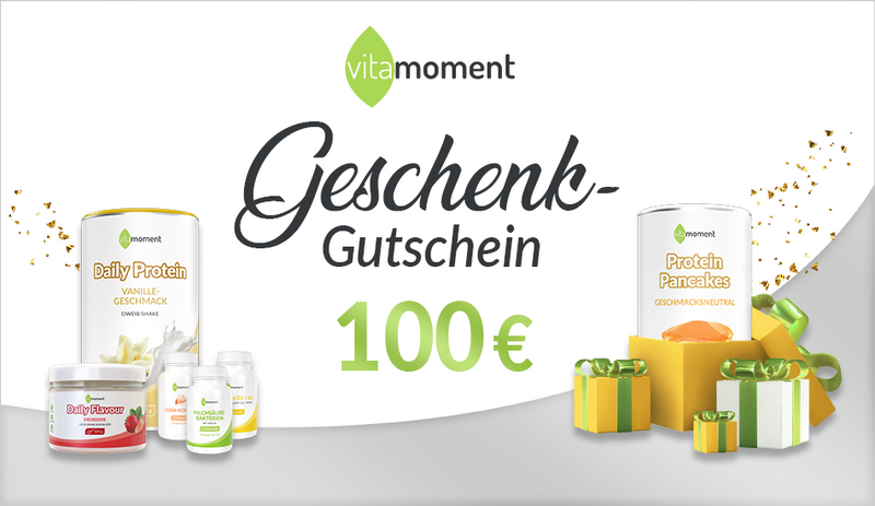 VitaMoment Gutschein - €100,00 - VitaMoment Produkt