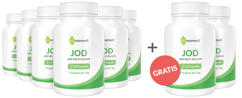 Jod (aus Kelp) - Vorteilspaket 6+2 - VitaMoment Produkt