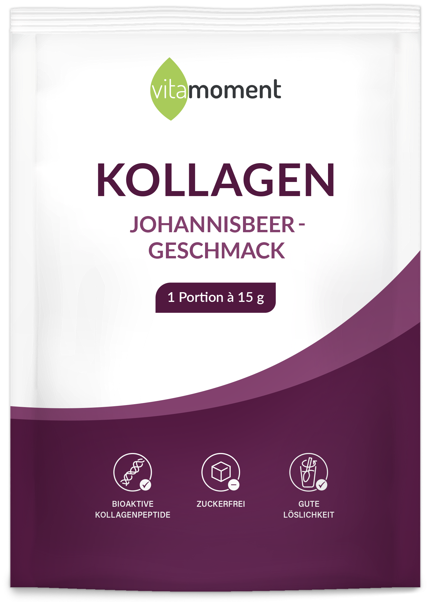 Kollagen Probe - Johannisbeere - VitaMoment Produkt