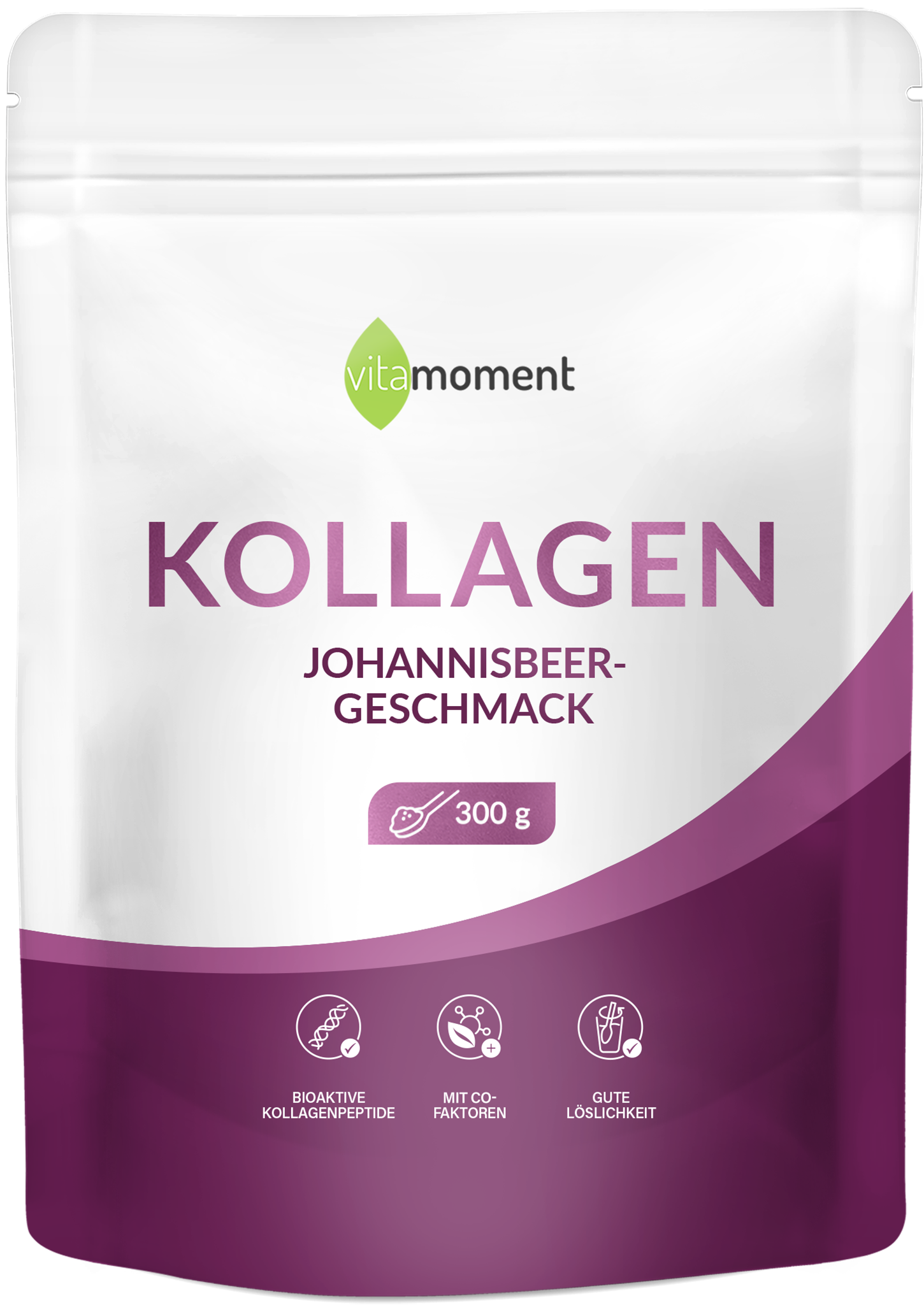 Kollagen - Johannisbeere, 300g - VitaMoment Produkt