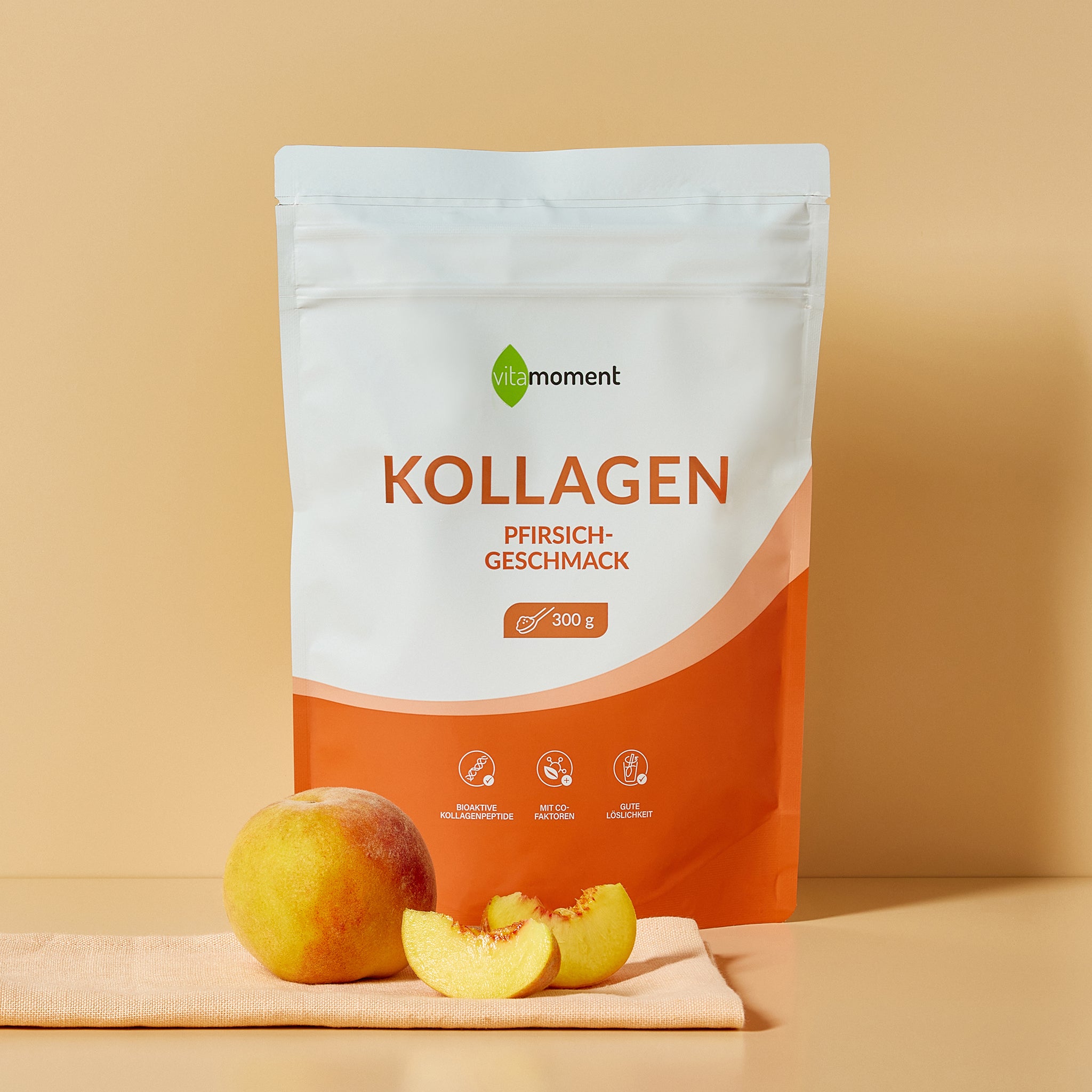 Kollagen - Pfirsich, 300g - VitaMoment Produkt