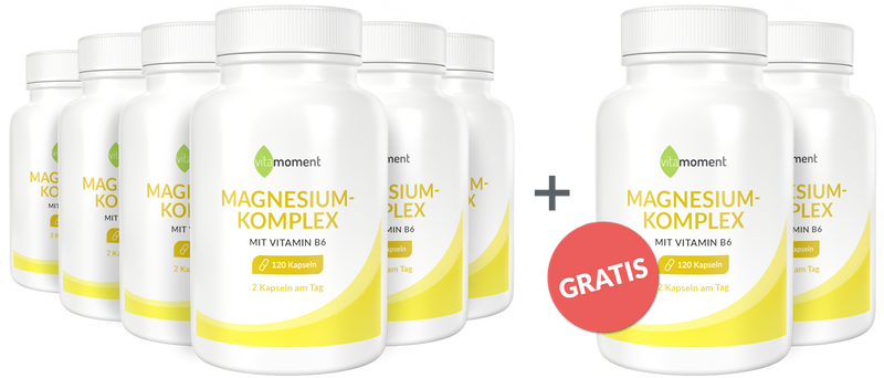 Magnesium-Komplex - Vorteilspaket 6+2 - VitaMoment Produkt