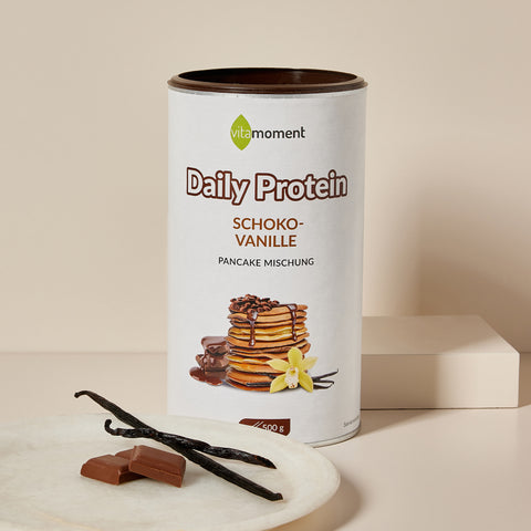 Alternative für Schokolade: Daily Protein Pancakes Schoko-Vanille