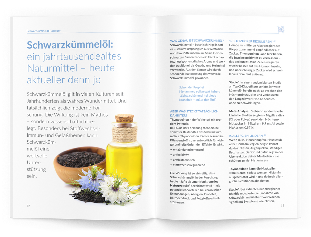 Schwarzkümmelöl-Ratgeber - VitaMoment Produkt