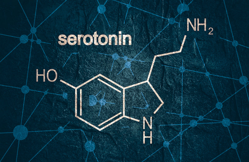 Chemische Formel von Serotonin
