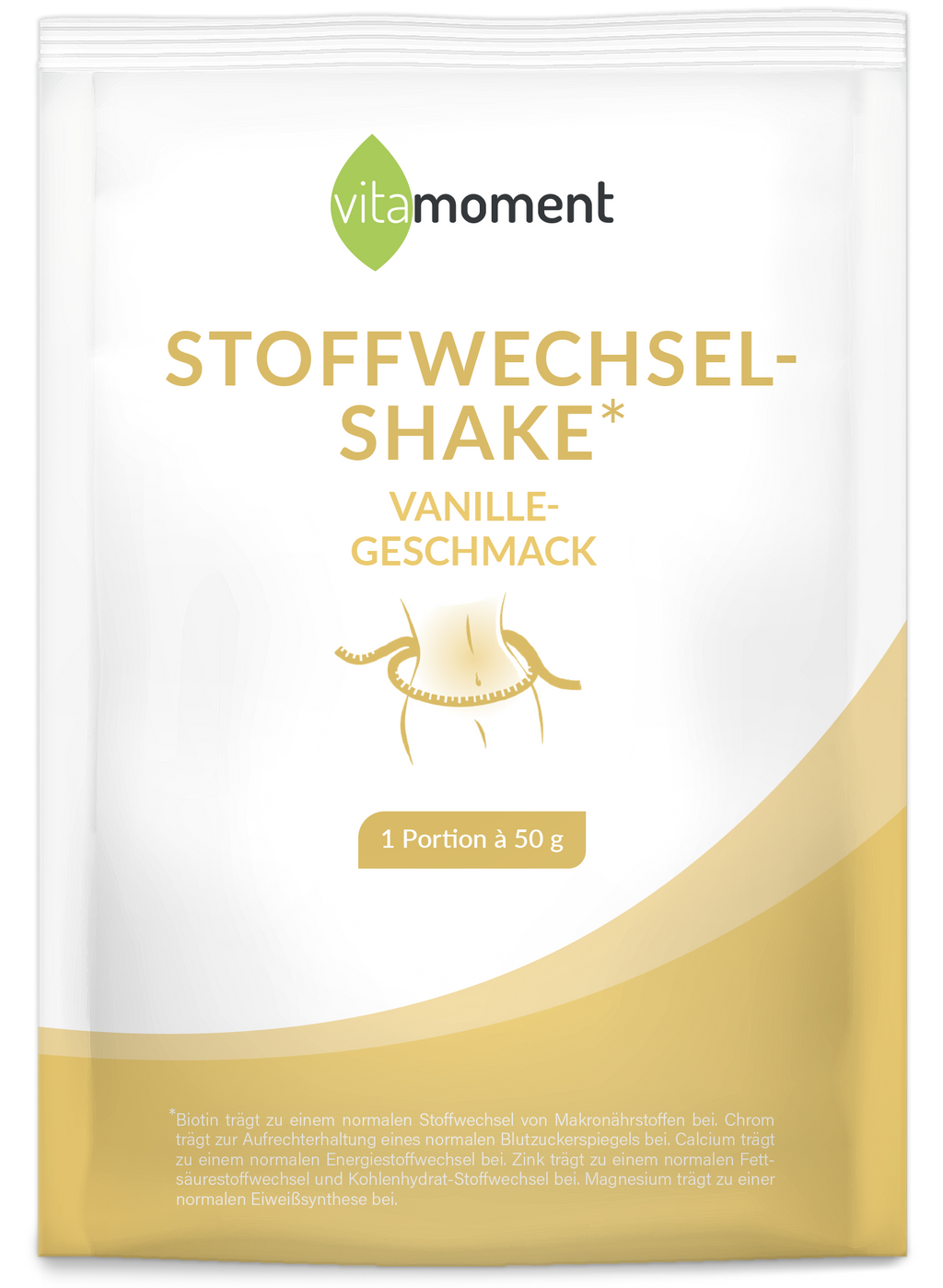 Stoffwechsel-Shake Probe - Vanille - VitaMoment Produkt