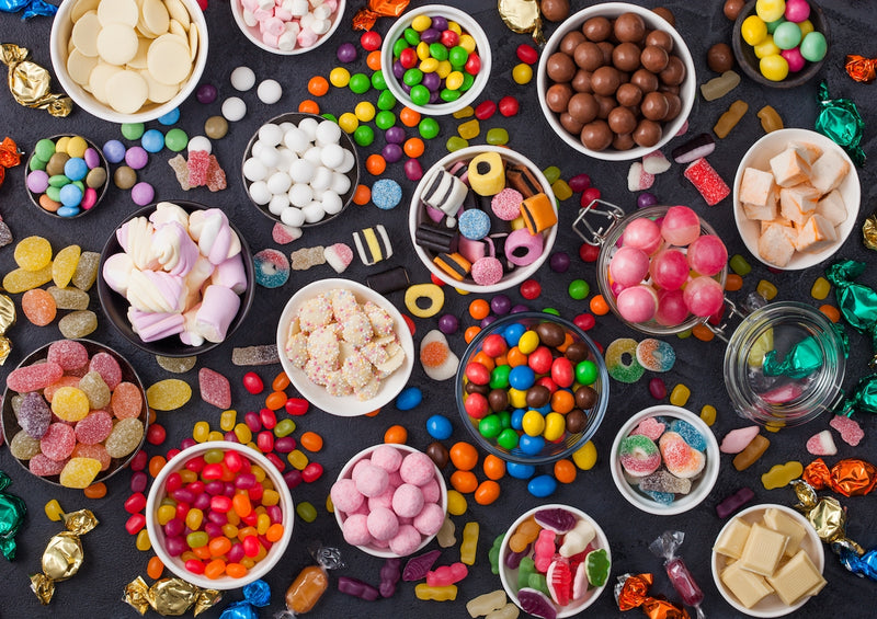 Große Auswahl verschiedenster Süßigkeiten