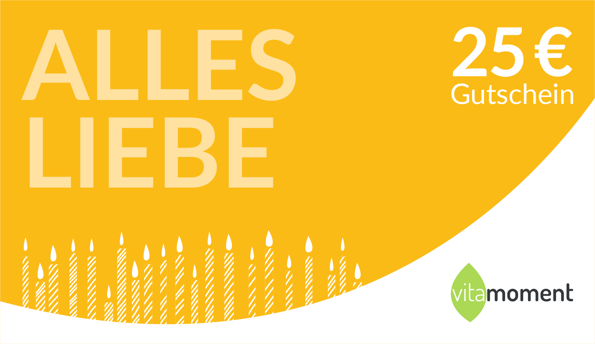 VitaMoment Gutschein "Alles Liebe" - 25 € - VitaMoment Produkt