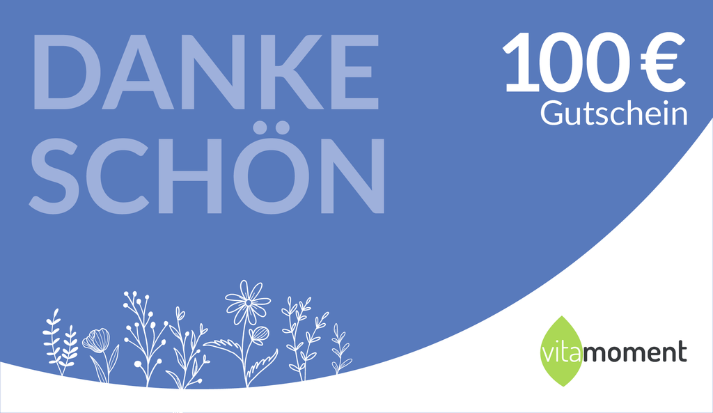 VitaMoment Gutschein "Dankeschön" - 100 € - VitaMoment Produkt