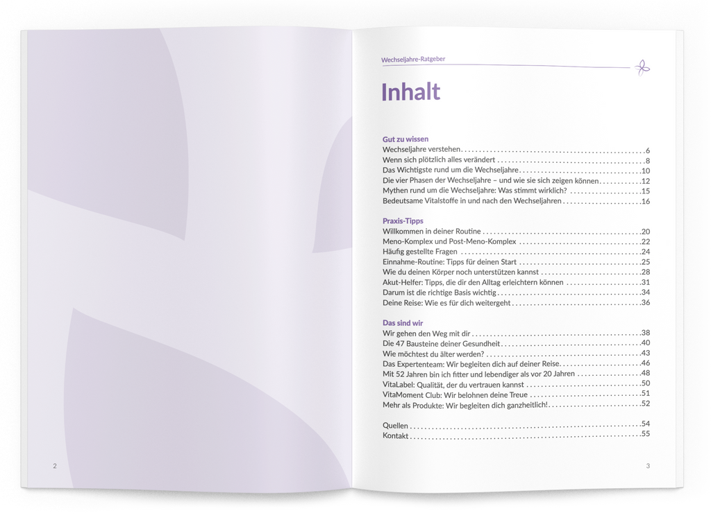 Wechseljahre-Ratgeber - VitaMoment Produkt