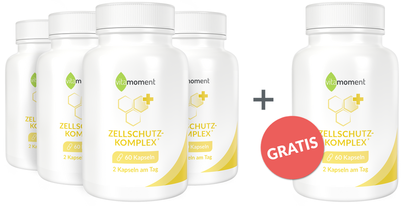 Zellschutz-Komplex - Vorteilspaket 4+1 - VitaMoment Produkt