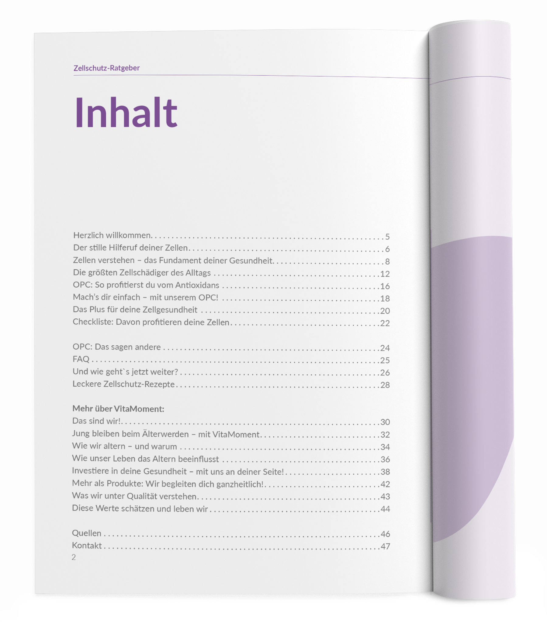 Zellschutz-Ratgeber - 1:OPC - VitaMoment Produkt
