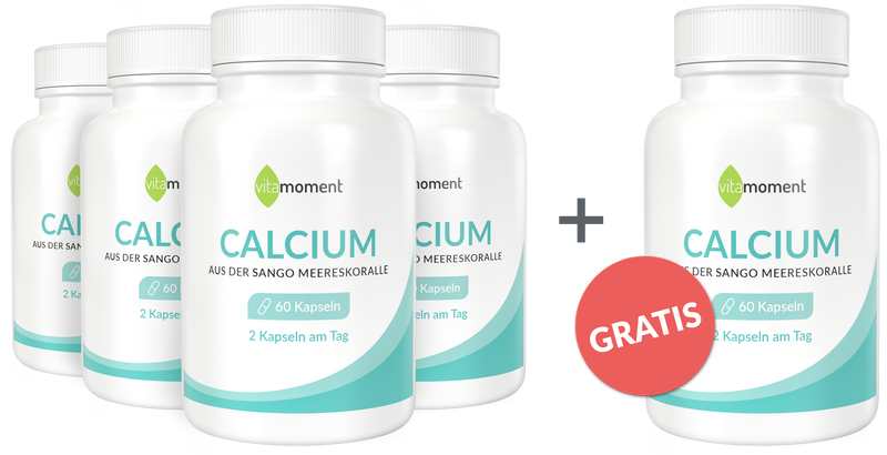 Calcium - Vorteilspaket 4+1 - VitaMoment Produkt