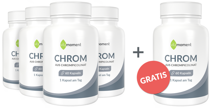 Chrom - Vorteilspaket 4+1 - VitaMoment Produkt
